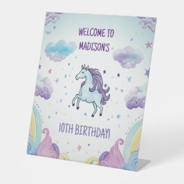 Magic Blue and Lila Unicorn Birthday