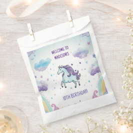 Magic Blue and Lila Unicorn Birthday