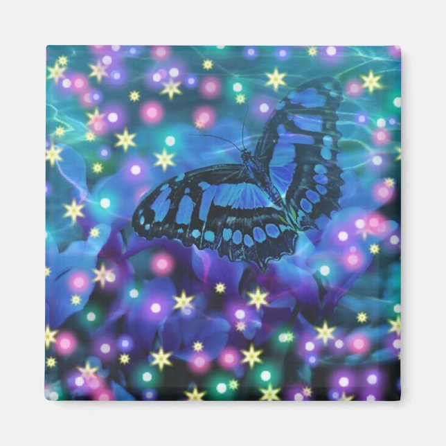 Magic Blue Butterfly Magnet (Framsidan)