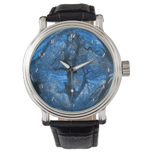 Magic Blue Crystal Boll Wrist Watch Armbandsur