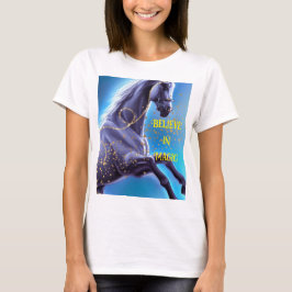 magic blue horse t shirt