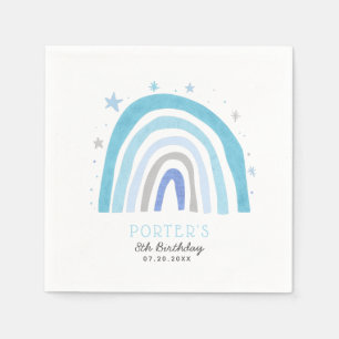 Magic Blue Rainbow Barns födelsedag Party Napkins Pappersservett