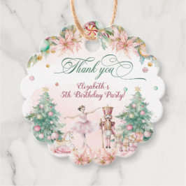 Magic Blus Nutcracker Girl Birthday Blommigt Gåvor Etiketter
