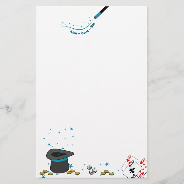 Magic Bok Insert Abra-Cada-Bra Brevpapper (Framsida)