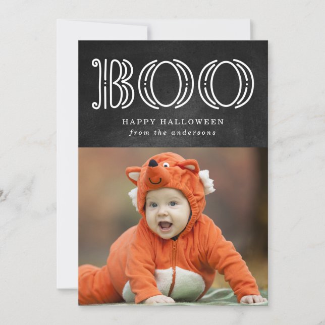 Magic Boo | Halloween-fotokort Julkort (Framsida)