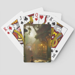 Magic Bookstore Fantasy Art Casinokort