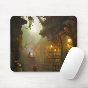 Magic Bookstore Fantasy Art Musmatta