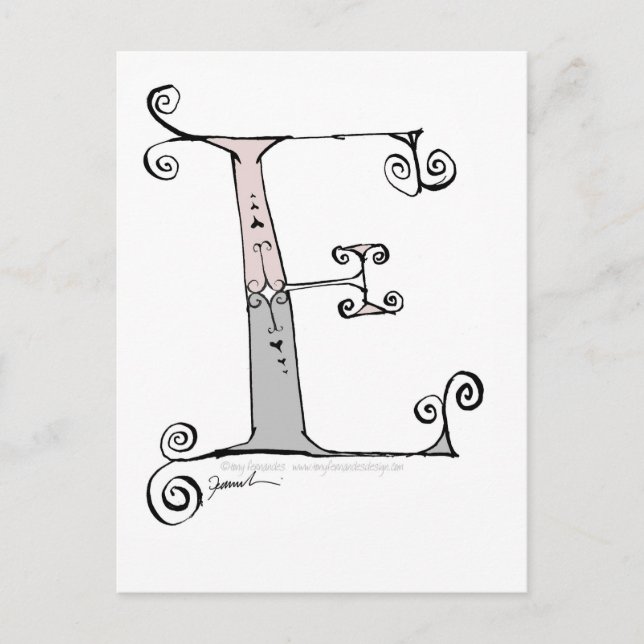 Magic Brev E från tony fernandes design Vykort (Framsida)