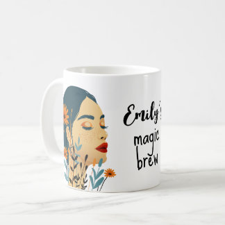 Magic Brew Blommigt Woman Mugg