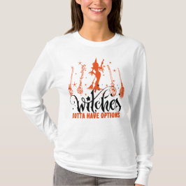 Magic Brooms Witches måste ha alternativ Halloween T Shirt