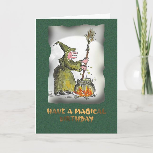 Magic Brthday Kort (Framsida)