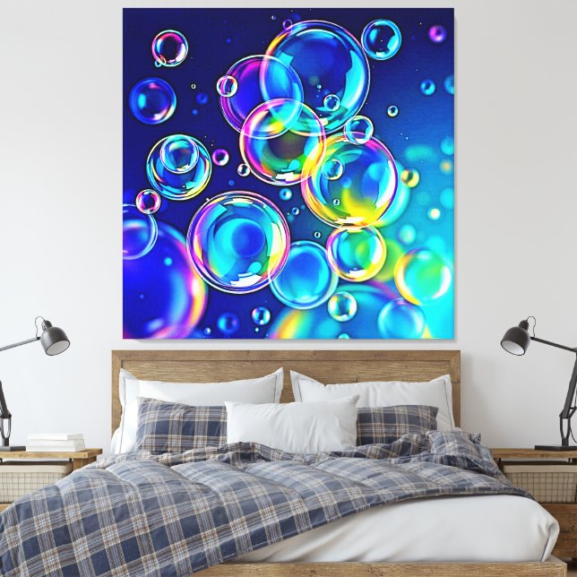 Magic Bubble Färg Canvastryck (Insitu (sovrum))