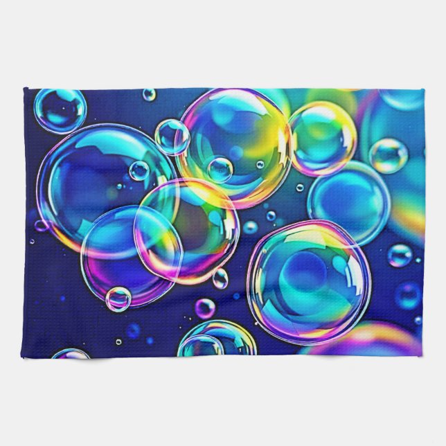 Magic Bubble Färg Kökshandduk (Horisontell)