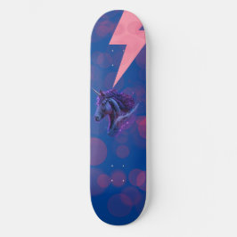 Magic Bubbles Fantasy Unicorn Rosa Lighting Mini Skateboard Bräda 18,5 Cm