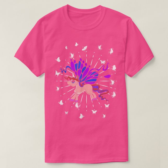 Magic Butterfly Fairytale Cute Animal Fantasy UN T Shirt (Design framsida)