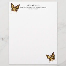 Magic Butterfly Letterhead Brevhuvud