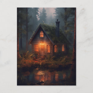 Magic Cabin i Skogen Vykort