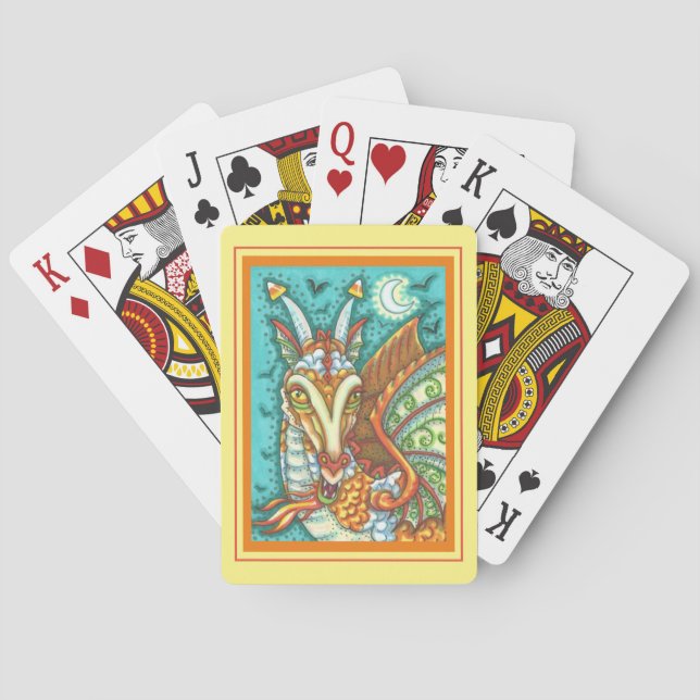 MAGIC CANDY CORN DRAGON, HALLOWEEN FANTASY BEAST CASINOKORT (Baksidan)