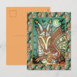 MAGIC CANDY CORN DRAGON, HALLOWEEN FANTASY BEAST HELG VYKORT