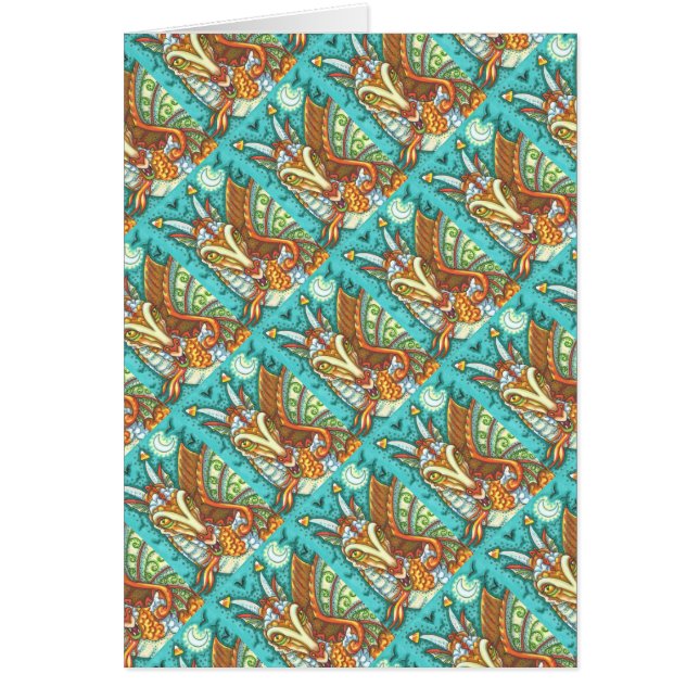 MAGIC CANDY CORN DRAGON, HALLOWEEN FANTASY-KORT OBS KORT (Framsidan)