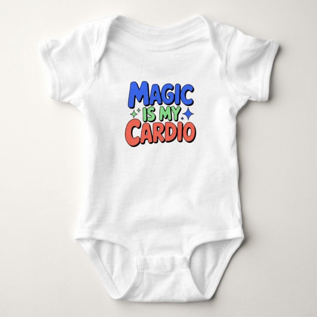 Magic Cardio Baby Outfit T Shirt (Framsida)