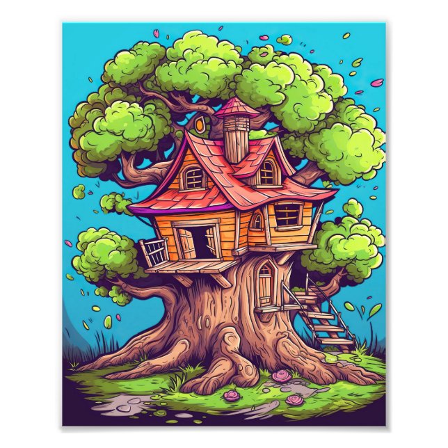Magic Carved Treehouse Poster (Framsidan)