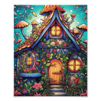 Magic Carved Treehouse Poster