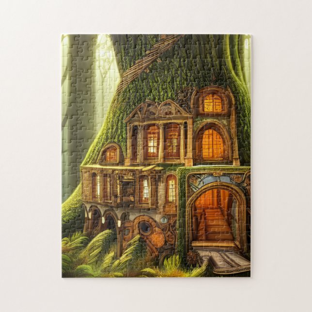 Magic Carved Treehouse Pussel (Vertikal)