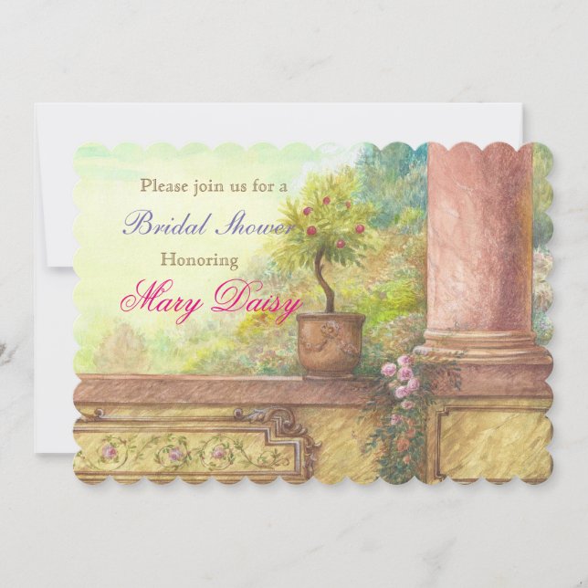 Magic Castle Enchanting Möhippa Inbjudningar (Framsida)