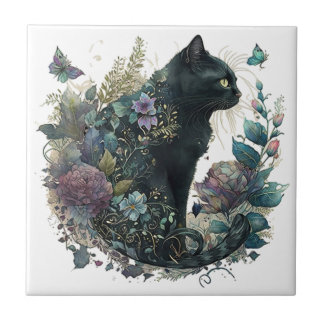 Magic Cat Ceramic Tile Kakelplatta