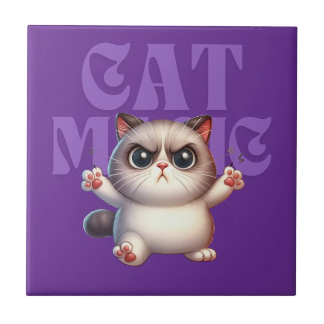 Magic Cat Ceramic Tile Kakelplatta (Framsidan)