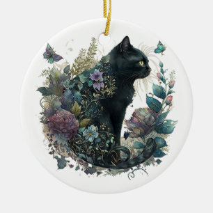 Magic Cat Julgransprydnad Keramik