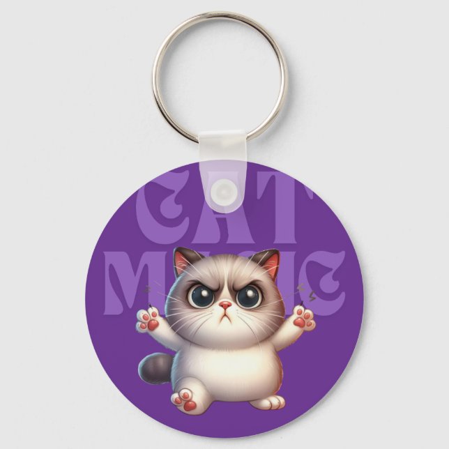 Magic Cat Keychain Nyckelring (Framsida)