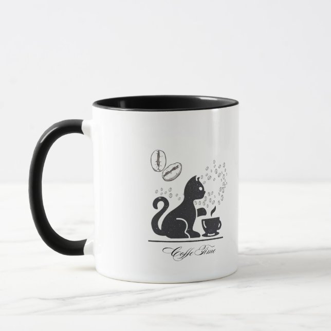 Magic Cat Mugg - Mystical Black Cat (Vänster)