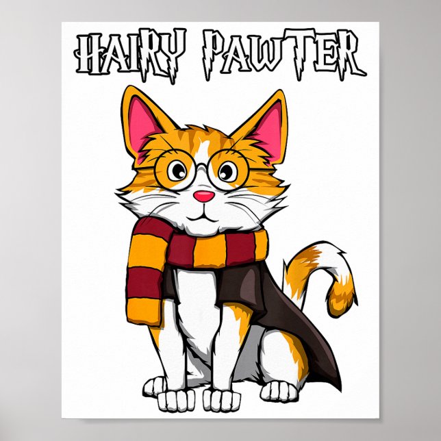 Magic Cat With Gles , Funny Pawter Funny  Poster (Framsidan)