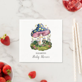 Magic Charming Mushroom Baby Shower Pappersservett