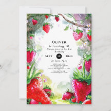 Magic Charming Strawberry Birthday