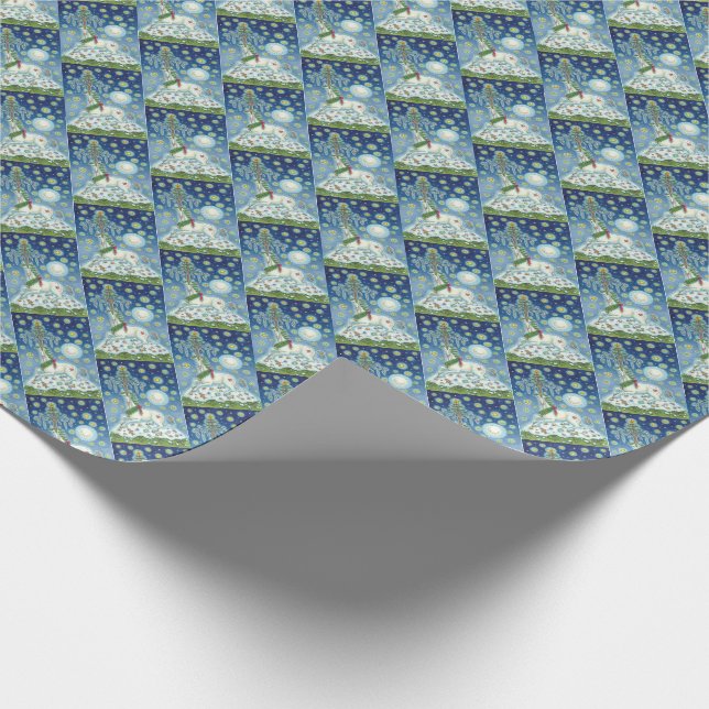 MAGIC CHRISTMAS UNICORN HELGDAG WRAPPP PAPPER PRESENTPAPPER (Hörn)