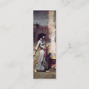 Magic Circle Bookmark av John W. Waterhouse Mini Visitkort