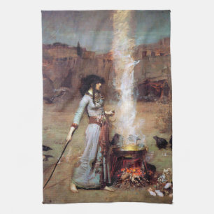 Magic Circle, John William Waterhouse Kökshandduk
