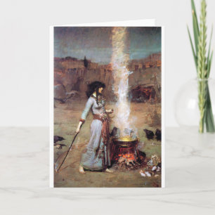 Magic Circle, John William Waterhouse Kort