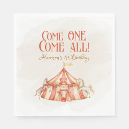 Magic Circus Horse First Birthday Pappersservett