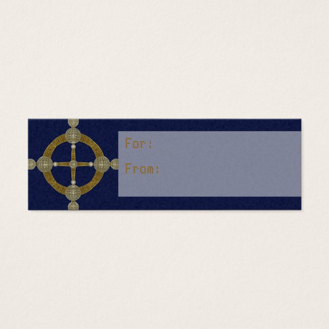 Magic Compass Abstrakt Art Litet Visitkort (Framsidan)