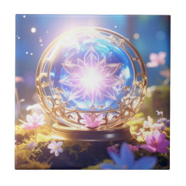 Magic Crystal Orb Art Tile Kakelplatta