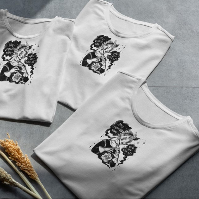Magic Crystals Witch T Shirt (Skapare uppladdad)
