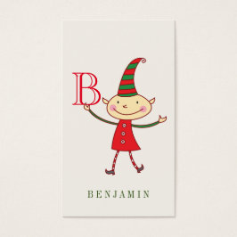 Magic Cute jul Elf Helgdag DIY Gift Märkre Visitkort