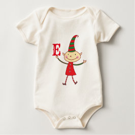 Magic Cute jul Elf Monogram Barn Helgdag Tee
