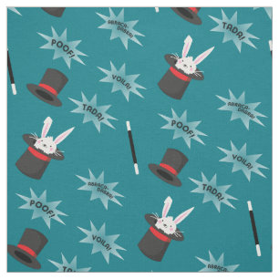 Magic Cute Magician Rabbit i Hat Tyg