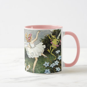 Magic Dancing Fairy and Frog Two Tone-kaffe mugg