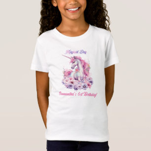 Magic Day Girl's Birthday Magic Unicorn T Shirt